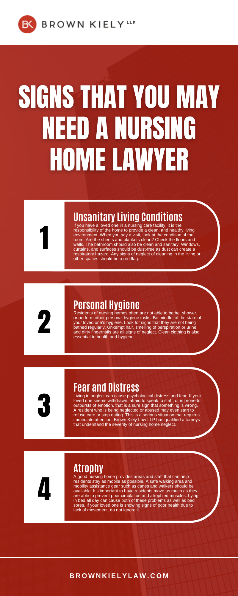 Signs that you may need a Nursing Home Lawyer Infographic