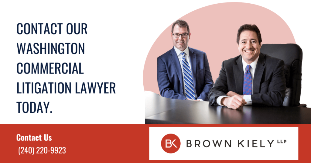 commercial litigation Washington, DC - Brown Kiely LLP
