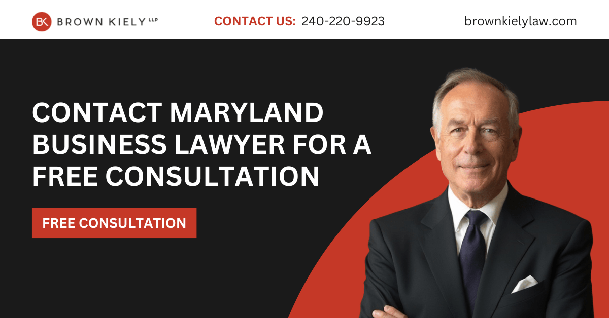 business lawyer Maryland - Brown Kiely LLP